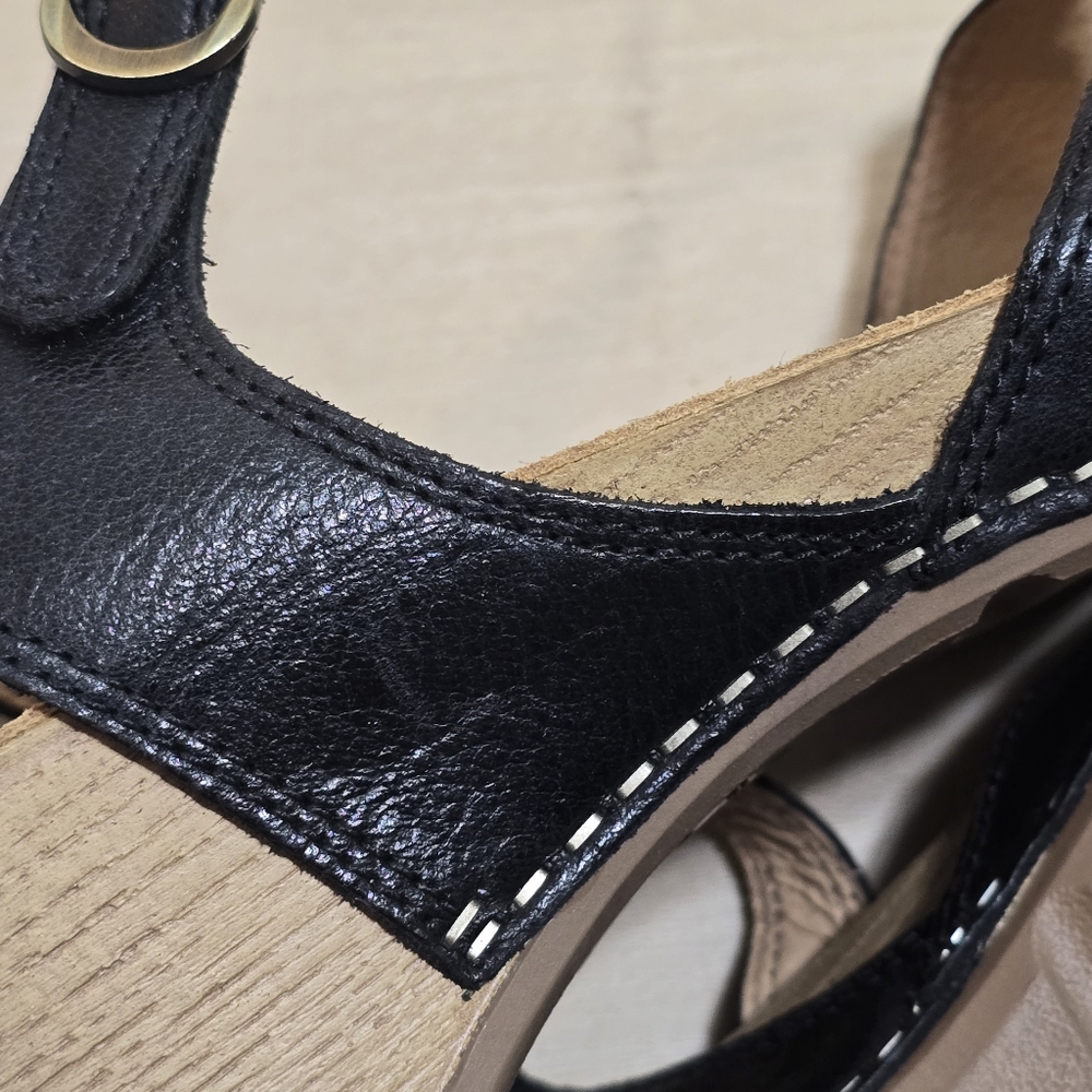 Dansko Womens Tricia Black Ankle Strap Heels EUR 42 US 11.5 - Picture 5 of 14